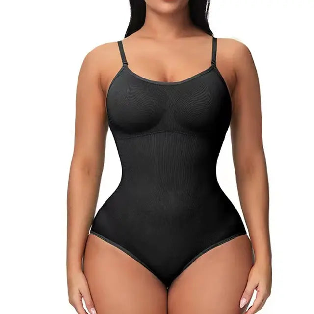 "Ultimate Slimming V Neck Bodysuit with Open Crotch - Sale!"