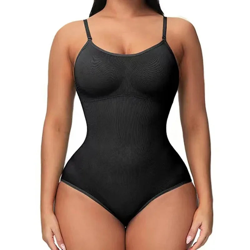 "Ultimate Slimming V Neck Bodysuit with Open Crotch - Sale!"